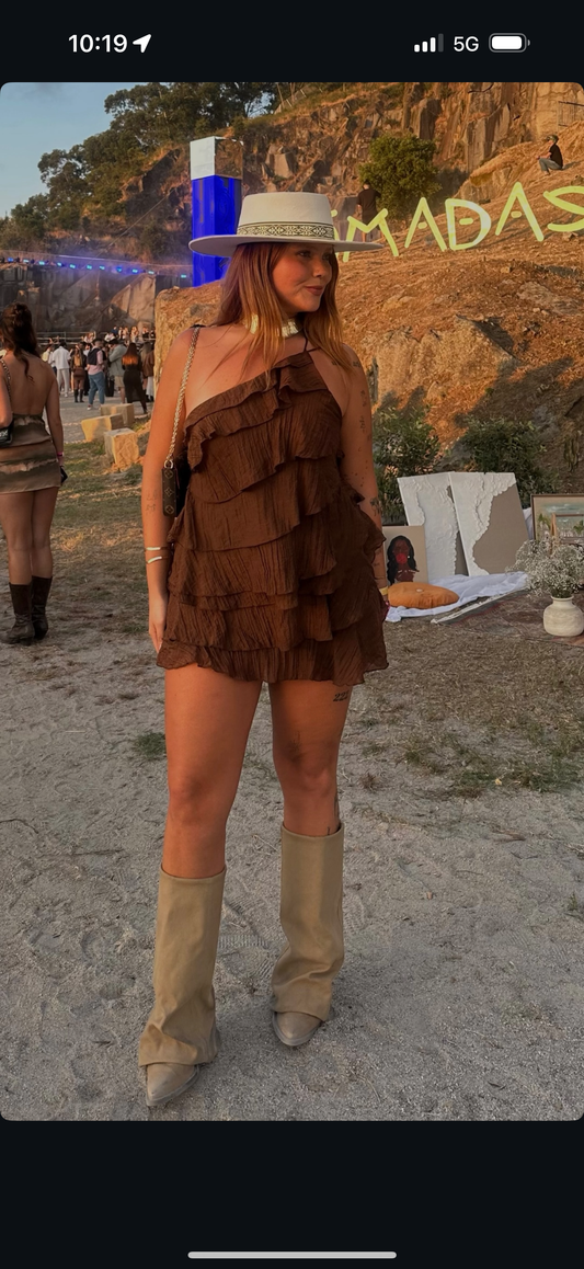 Vestido Bahia - castanho