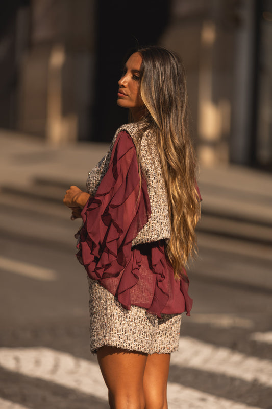 Blusa Catarina - bordeux