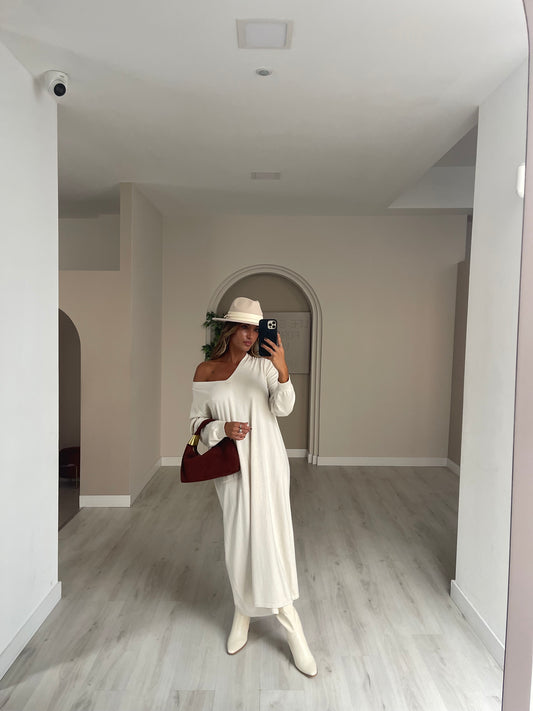 Vestido Carmen - bege