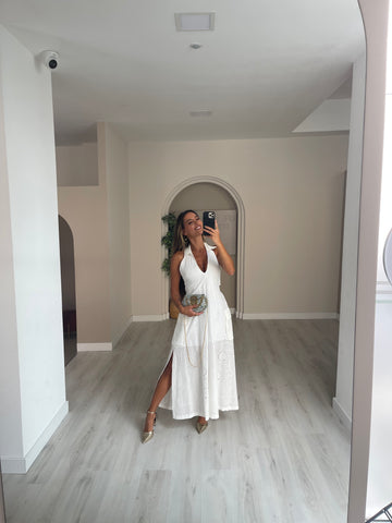 Vestido Lumina Bordado - branco
