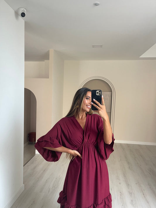 Vestido Kira - Bordeaux