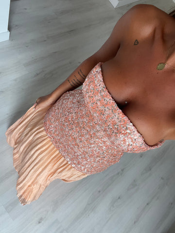 Vestido Violeta - salmão