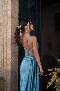 Vestido Espanha - Turquesa