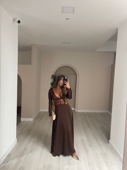 Vestido Nordeste - castanho