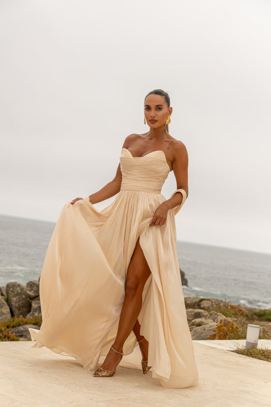 Vestido Zamora - Bege
