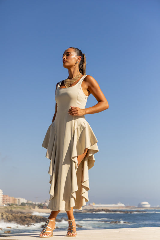 Vestido Loureiro - Bege
