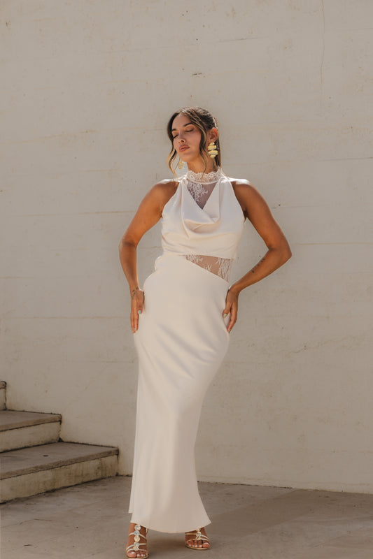 Vestido Nantes - Bege