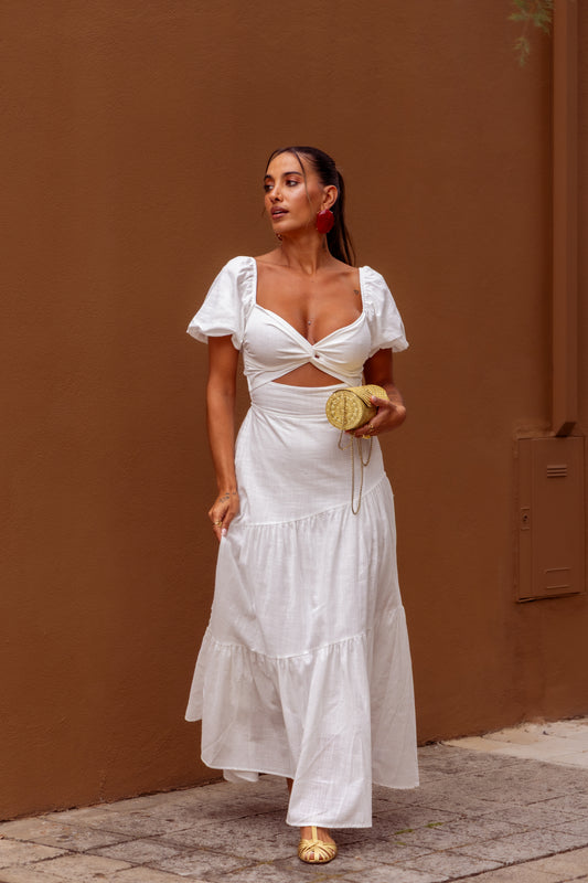 Vestido Ellie c/manga - Branco