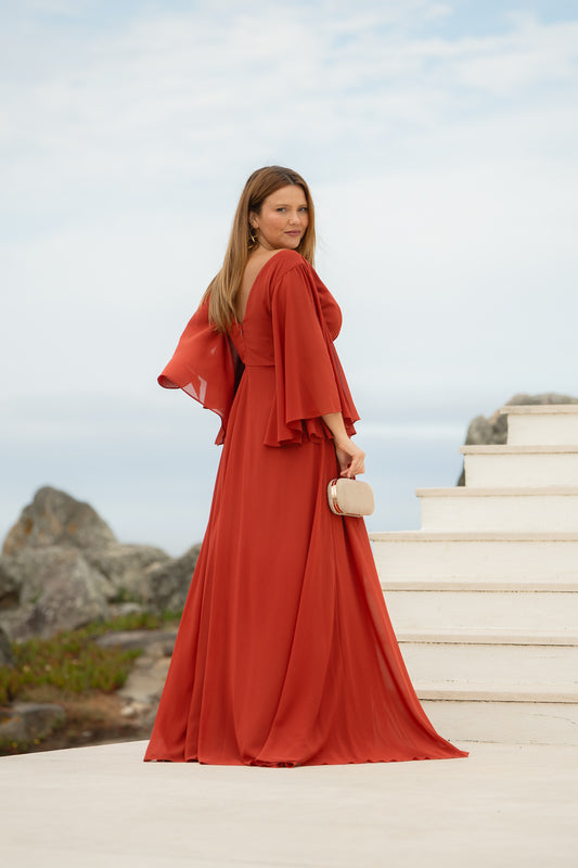 Vestido Toronto - tijolo