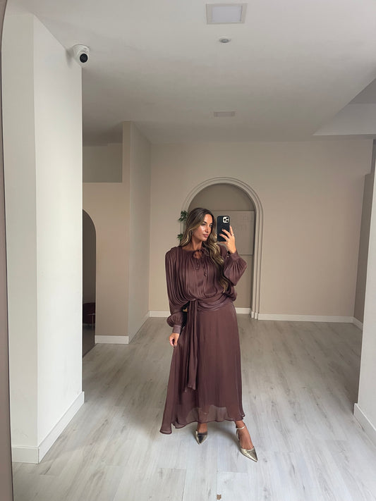 Vestido Manaus - castanho