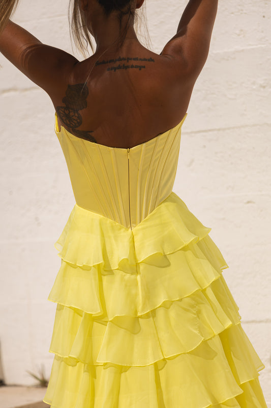 Vestido Monte Carlo - amarelo