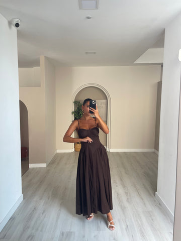 Vestido Tavira - castanho