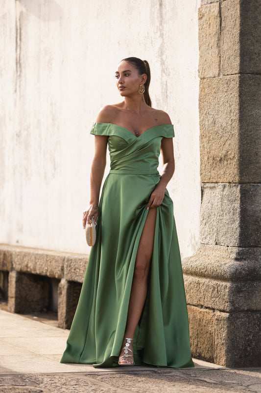 Vestido Bagda - Verde Seco