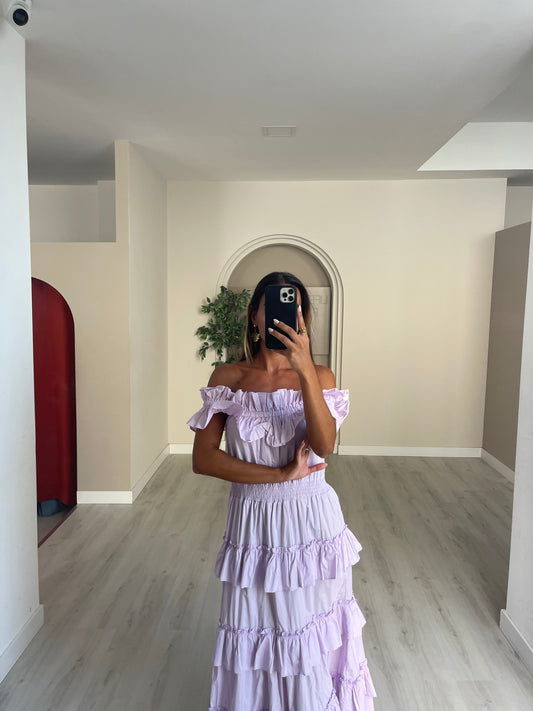 Vestido tsunami - lilás