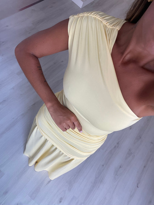 Vestido Nazaré - amarelo