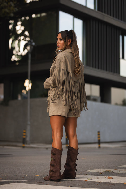Saia-calção Tavares - taupe