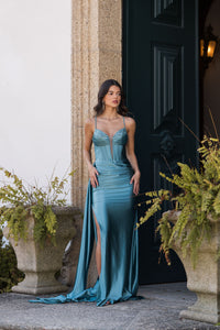 Vestido Espanha - Turquesa
