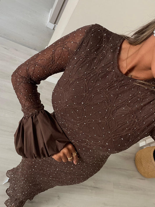 Vestido Mona - castanho