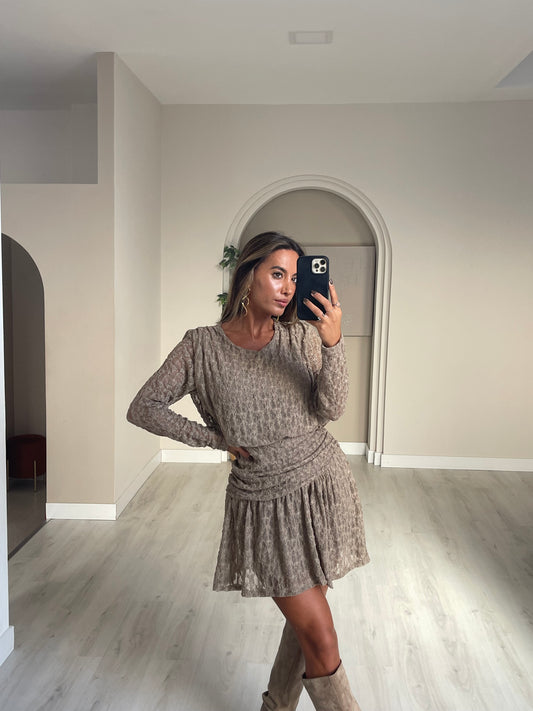 Vestido Olinda - taupe