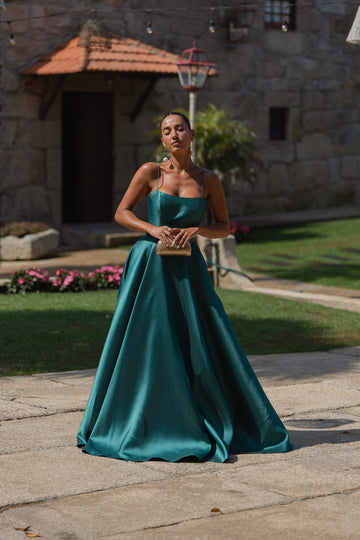 Vestido Mali - verde garrafa