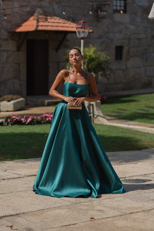 Vestido Mali - verde garrafa