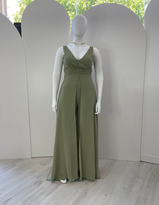 Jumpsuit Babilónia - verde seco