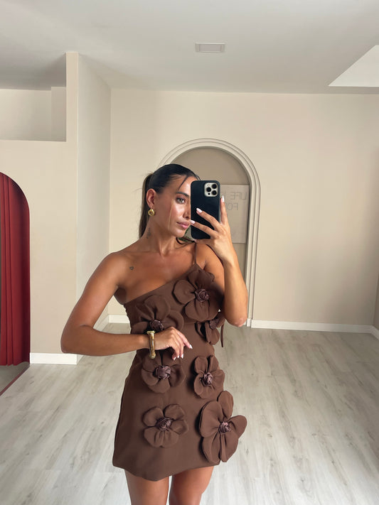 Vestido Clara - castanho