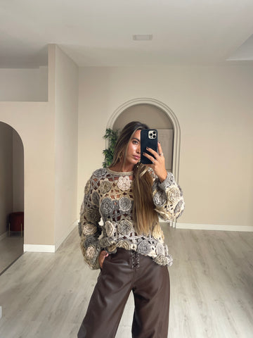 Camisola Morgan - tons terra