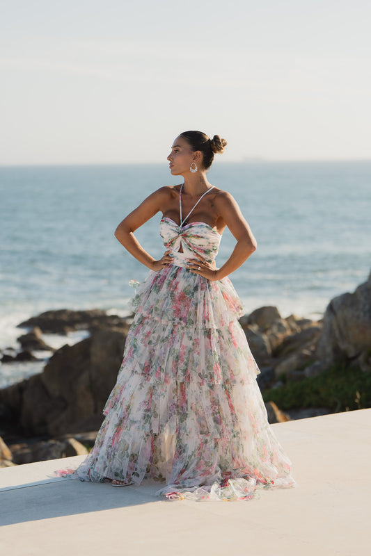 Vestido Andaluzia - tons verde