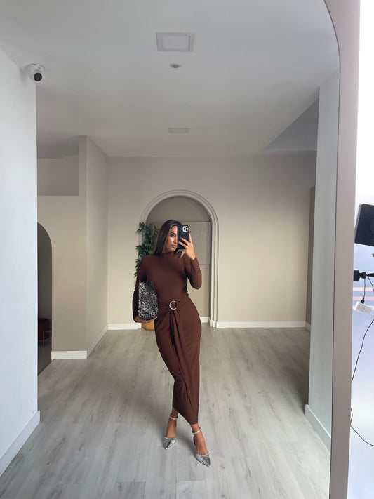 Vestido Sara - castanho