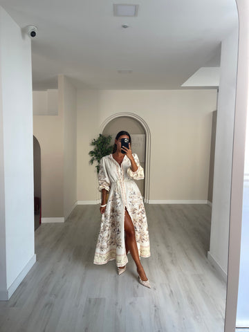Vestido/Camiseiro bege