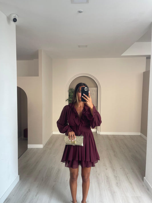 Vestido Benavente - bordeux