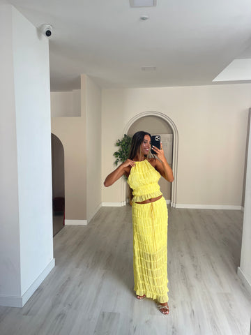 Conjunto Amy - amarelo