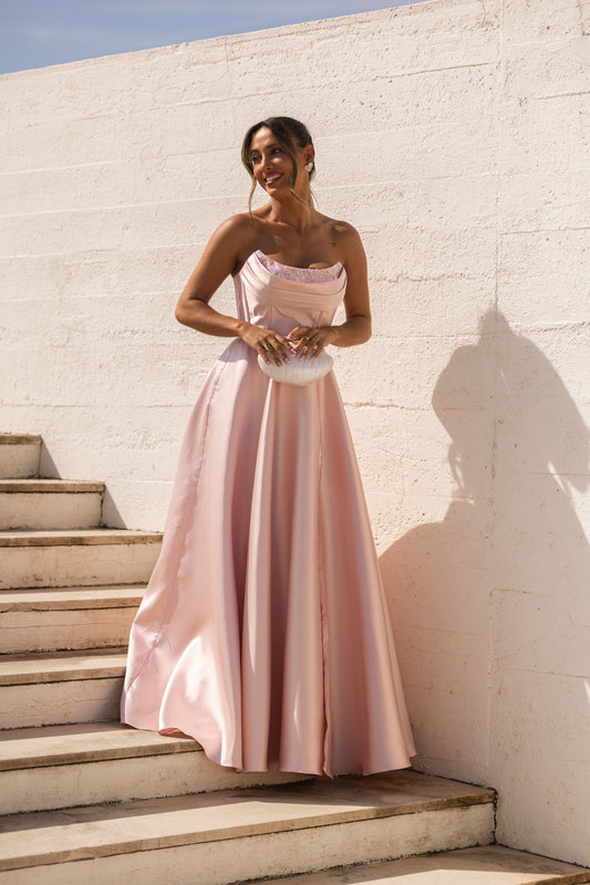Vestido Verona c/ Brilhos - Rosa
