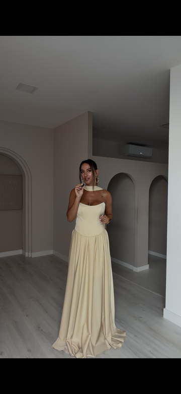 Vestido Vietname - amarelo