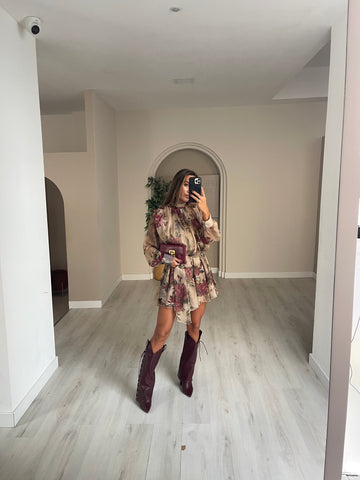 Vestido Cherrie - bege