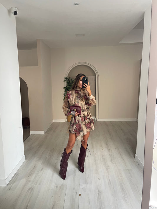 Vestido Cherrie - bege