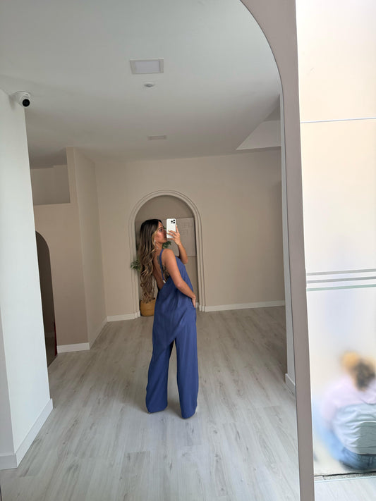 Calça Fluida Lumina - Azul