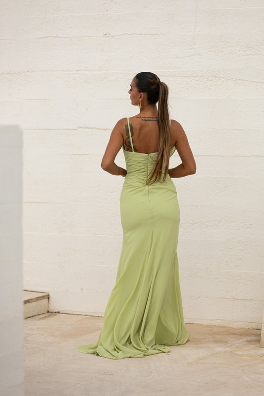 Vestido Belém - verde alface