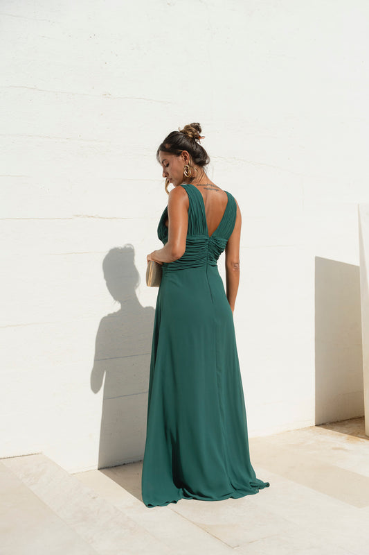 Vestido Equador - verde garrafa