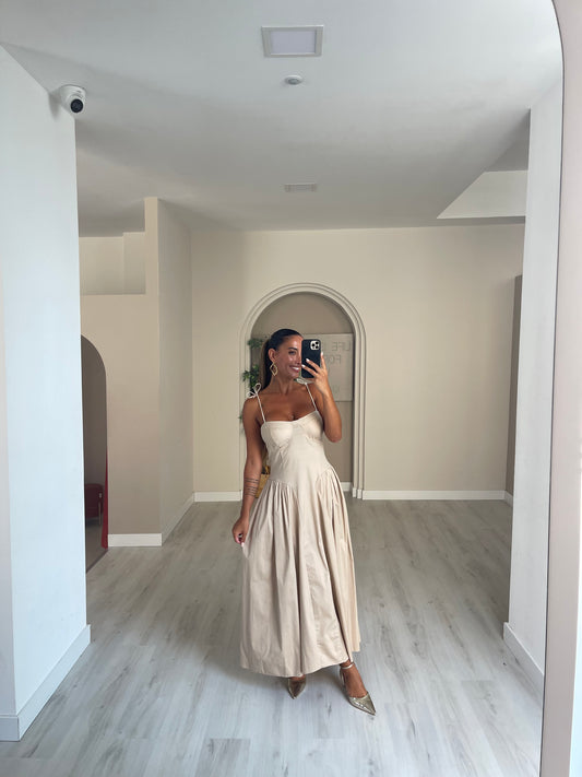 Vestido Tavira - bege