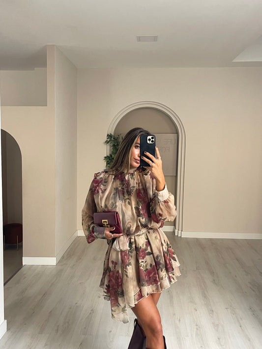 Vestido Cherrie - bege