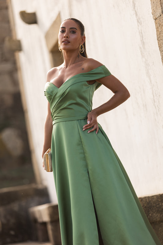 Vestido Bagda - Verde Seco