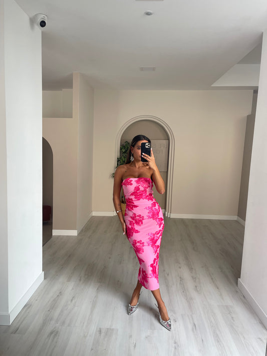 Vestido Flower - Rosa