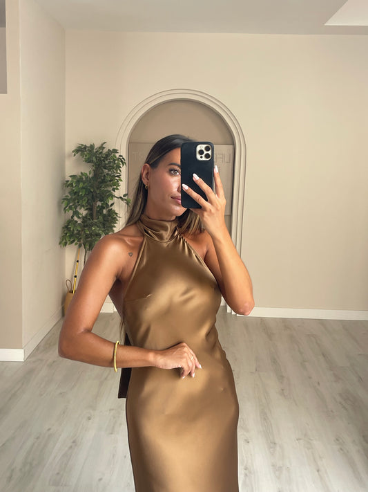 Vestido Israel - castanho
