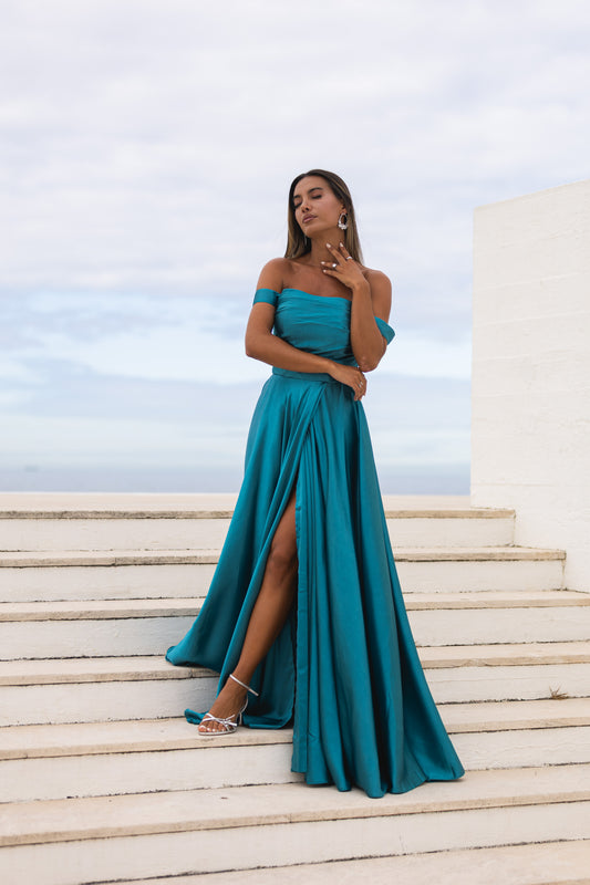 Vestido Moscovo - turquesa