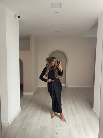 Vestido Astúrias - preto