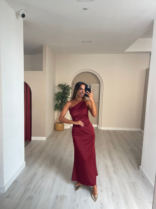 Vestido Lagos - bordeux