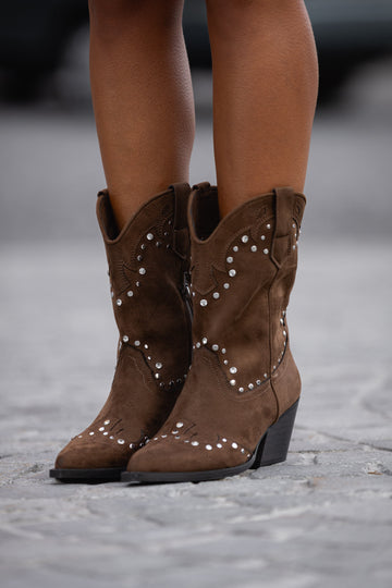 Texana com tachas e brilhos