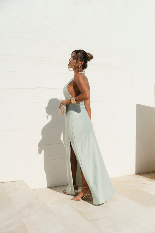 Vestido Évora - verde água